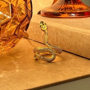 Vintage Gold Snake Ring